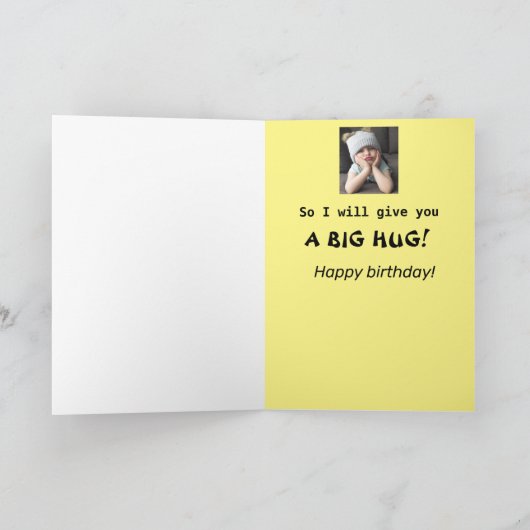 義理の息子の誕生日おもしろい不機嫌な女の子ブラックイエロー カード (内部)