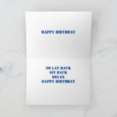 義理の息子の誕生日　あなたはヴィンテージスタイルの人ですね カード (内部)