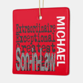 義理の息子の超常的なセラミックカスタムオーナメント セラミックオーナメント (左)