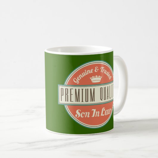 義理の息子の(おもしろいな)ギフト コーヒーマグカップ (正面右)