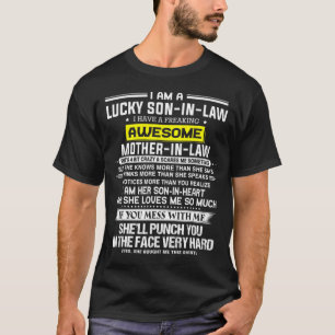 義理の息子はお母さん素晴らしを怖がらせ Tシャツ