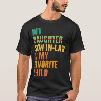 義理の息子はお気に入りの子おもしろい Tシャツ