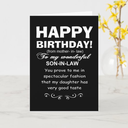 義理の息子は娘が誕生日を素晴らし味わっていることを カード (黄色い花)