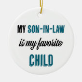 義理の息子は子お気に入りのだ セラミックオーナメント (正面)