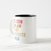 義理の息子は子お気に入りのだ ツートーンマグカップ (正面左)