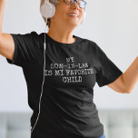 義理の息子は子お気に入りのだ Tシャツ<br><div class="desc">このデザインはパーソナライズされた、[編集]デザインを選択して行う。他のアイテムに転送することもできます。colorflowcreations@gmail.comで連絡は、このデザインを別の製品にインストールしたり、このデザインのサポートが必要なもし場合は、ページの上部にあるチャットオプションを使用する。www.facebook.com/colorflowcreations、www.instagram.com/colorflowcreations、www.twitter.com/colorflowart、後を追およびwww.pinterest.com/colorflowcreationsで自分のデザインや自分の情報を見る。</div>