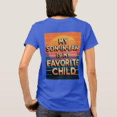 義理の息子は子お気に入りのだ Tシャツ (裏面)