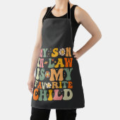 義理の息子は子お気に入りのレトロGroovy エプロン (インサイチュ)