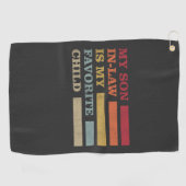 義理の息子は子お気に入りの家おもしろいだ ゴルフタオル (横)