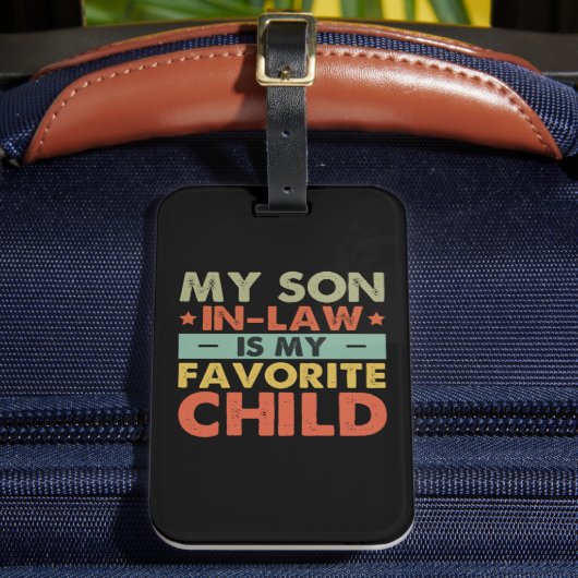 義理の息子は子お気に入りの家おもしろいだ ラゲッジタグ (正面インサイチュ2)