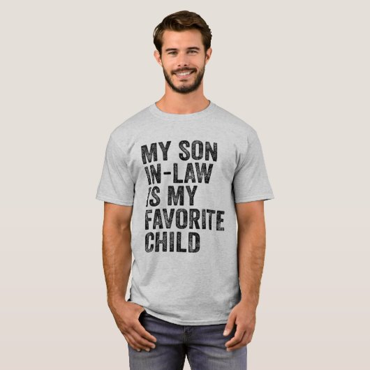 義理の息子は子お気に入りの家おもしろいだ Tシャツ (正面フル)