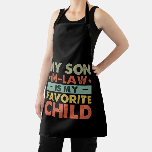 義理の息子は子お気に入りの家の溝だ エプロン (インサイチュ)