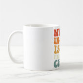 義理の息子は子お気に入りの家の溝だ コーヒーマグカップ (左)