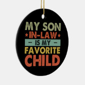 義理の息子は子お気に入りの家の溝だ セラミックオーナメント (右)