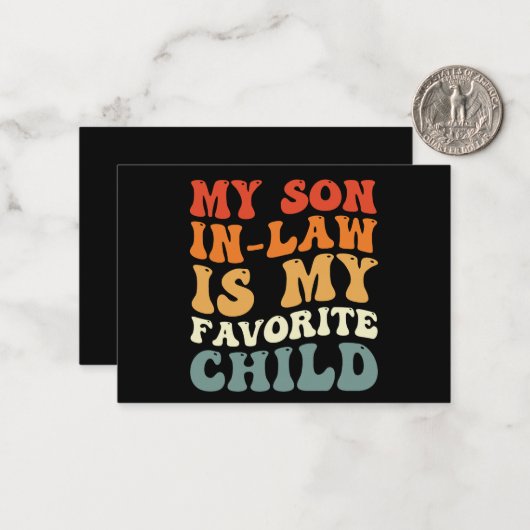 義理の息子は子お気に入りの家の溝だ ノートカード (正面/裏面インサイチュ)