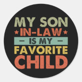 義理の息子は子お気に入りの家の溝だ ラウンドシール (正面)