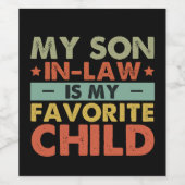 義理の息子は子お気に入りの家の溝だ ワインラベル (シングルラベル)