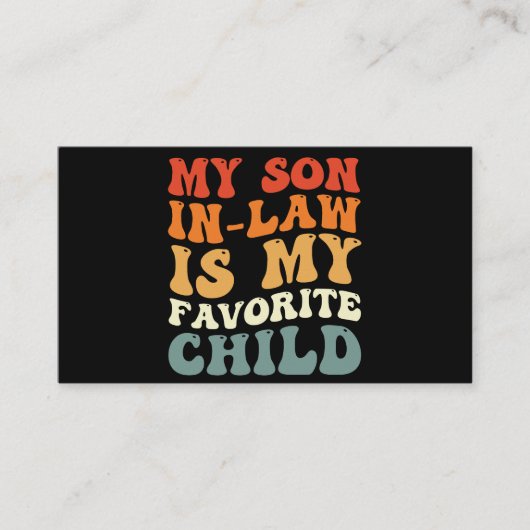 義理の息子は子お気に入りの家の溝だ 名刺 (正面)