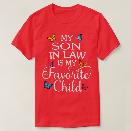 義理の息子は子お気に入りの蝶の家 Tシャツ (デザイン正面)