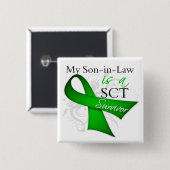 義理の息子は幹細胞移植の生存者だ 缶バッジ (正面&裏面)