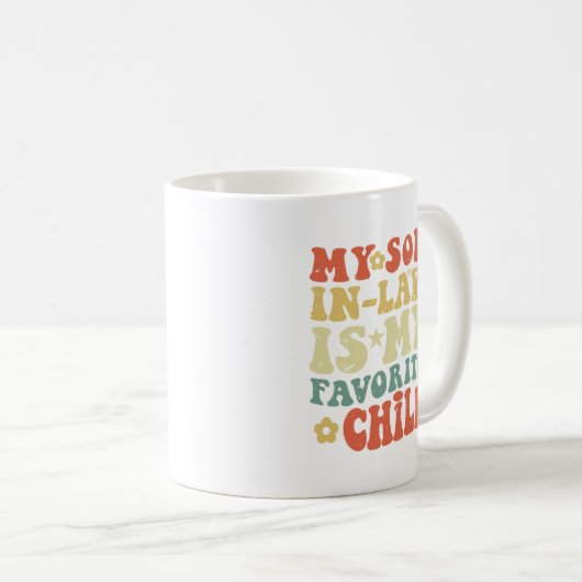 義理の息子は法お気に入りのの子の母 コーヒーマグカップ (正面右)