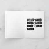 義理の息子へお誕生日おめでとう サンキューカード (内部)