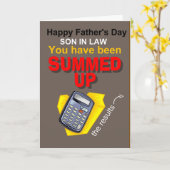 義理の息子への父の日 カード (黄色い花)