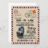 義理の息子へ | 愛する義理の息子へ　母より 招待状 (正面/裏面)