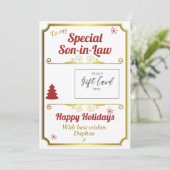 義理の息子クリスマスプレゼントのカード保持者 シーズンカード (スタンド正面)