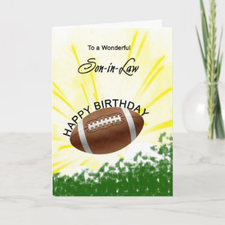 義理の息子サッカー誕生日カード カード