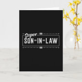 義理の息子最高の訴訟贈素晴らしりアイディア カード (黄色い花)