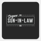 義理の息子最高の訴訟贈素晴らしりアイディア スクエアシール (正面)