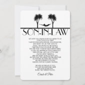 義理の息子誕生日カード (裏面)