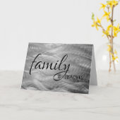 義理の息子誕生日金属抽象芸術 カード (黄色い花)