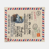 義理の息子|私の義親愛理の母に フリースブランケット (正面(横))