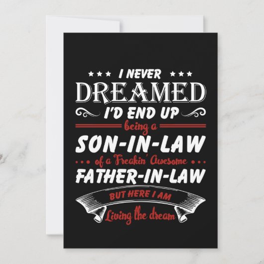 義理の息子&義理の父親の関係が永遠に続く サンキューカード (正面)