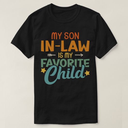 義理の息子 Tシャツ (デザイン正面)