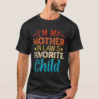 義理の母にとって一番好きな子供です 面白い Tシャツ