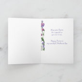 義理の母にイースターおめでとう カラフルな庭の花 シーズンカード (内部)