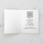 義理の母のおもしろい犬のユーモアへのリラックス誕生日 カード (内部)