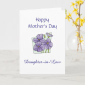 義理の母の日カード カード (黄色い花)