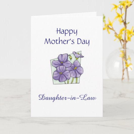 義理の母の日カード カード (黄色い花)