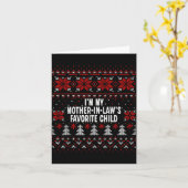 義理の母の溺愛される子供です、面白いキリスト カード (黄色い花)