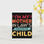 義理の母の溺愛する子 面白い親 カード (黄色い花)