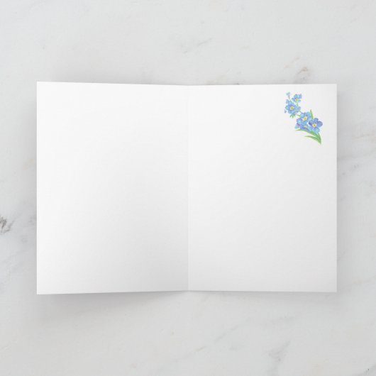 義理の母の誕生日忘れは私ではなく、花 カード (内部)