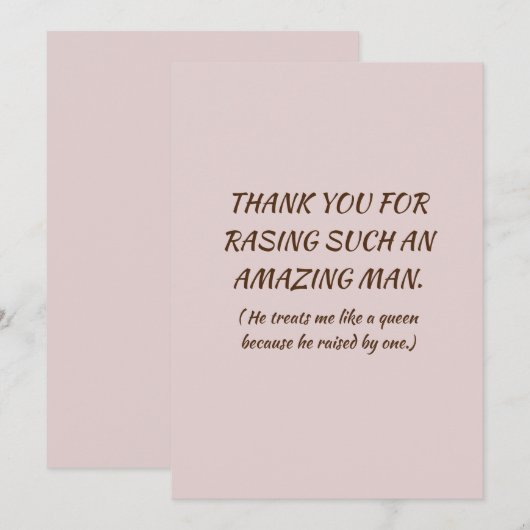 義理の母へ シーズンカード (正面/裏面)