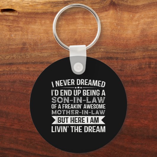 義理の母素晴らしの義理の息子 キーホルダー (正面)