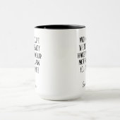 義理の母親から義理の息子を引き出す マグカップ (中央)