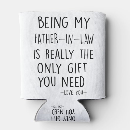 義理の父だから本当に唯一の賜物だ 缶クーラー (裏面)