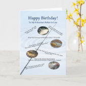 義理の父のために、魚釣りは誕生日カードをジョーク カード (黄色い花)